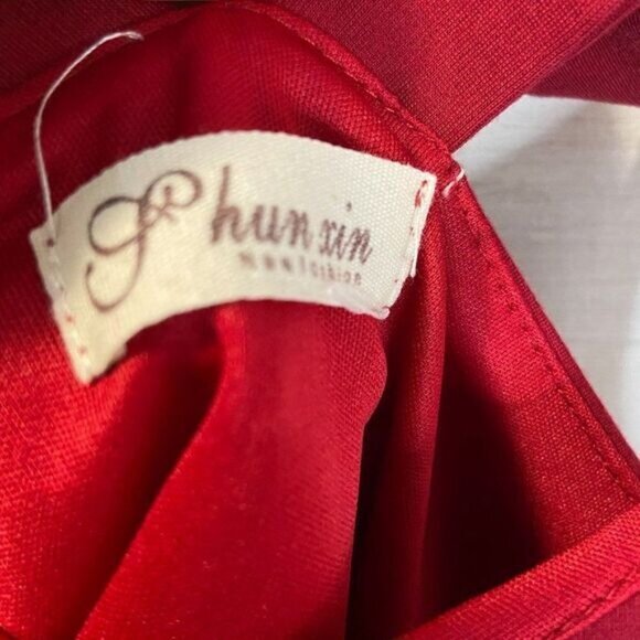 Hunxin Women's Sexy Sleeveless Red Crop Cami Tank Top - Picture 5 of 5